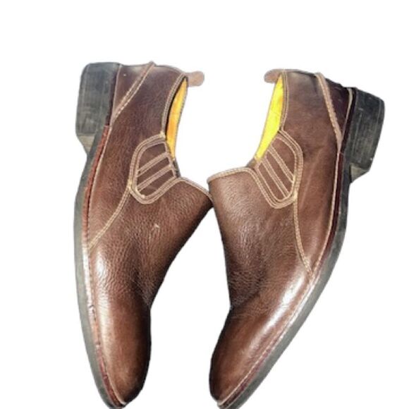 Sandro Brown Leather Shoes Size 11 D - Picture 4 of 6